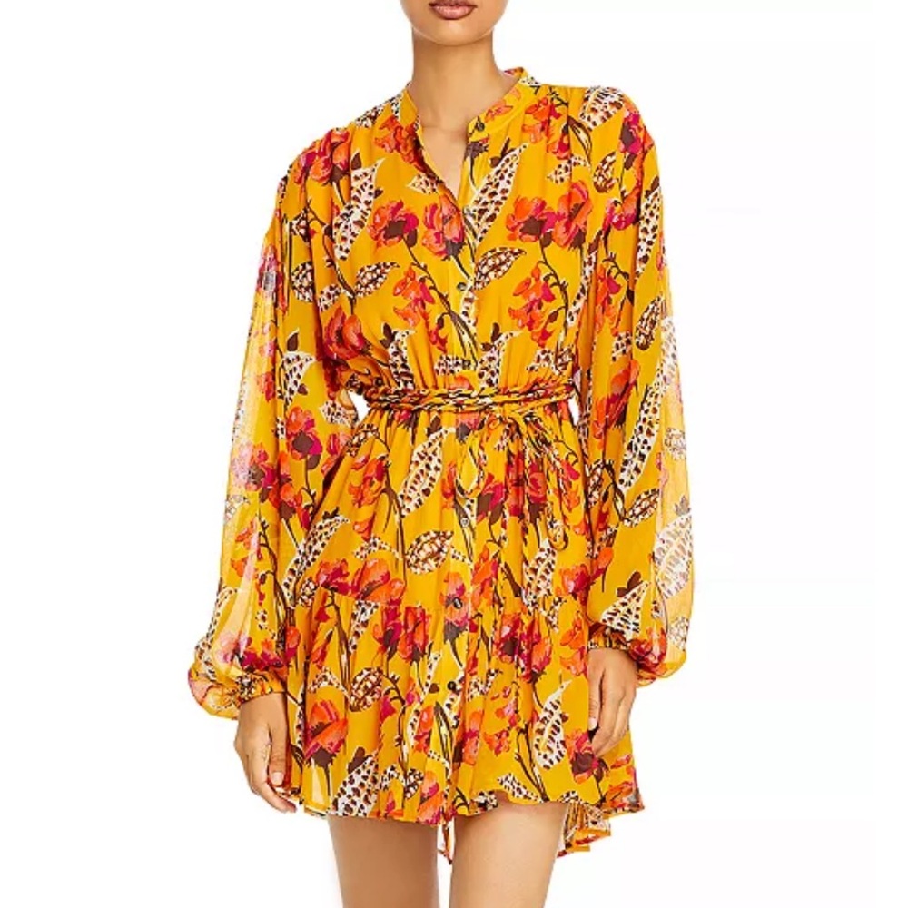 A.L.C. Orange Patterned Garment